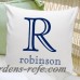 JDS Personalized Gifts Personalized Gift Family Name Cotton Throw Pillow JMSI1945